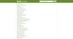 Desktop Screenshot of lyricbus.com